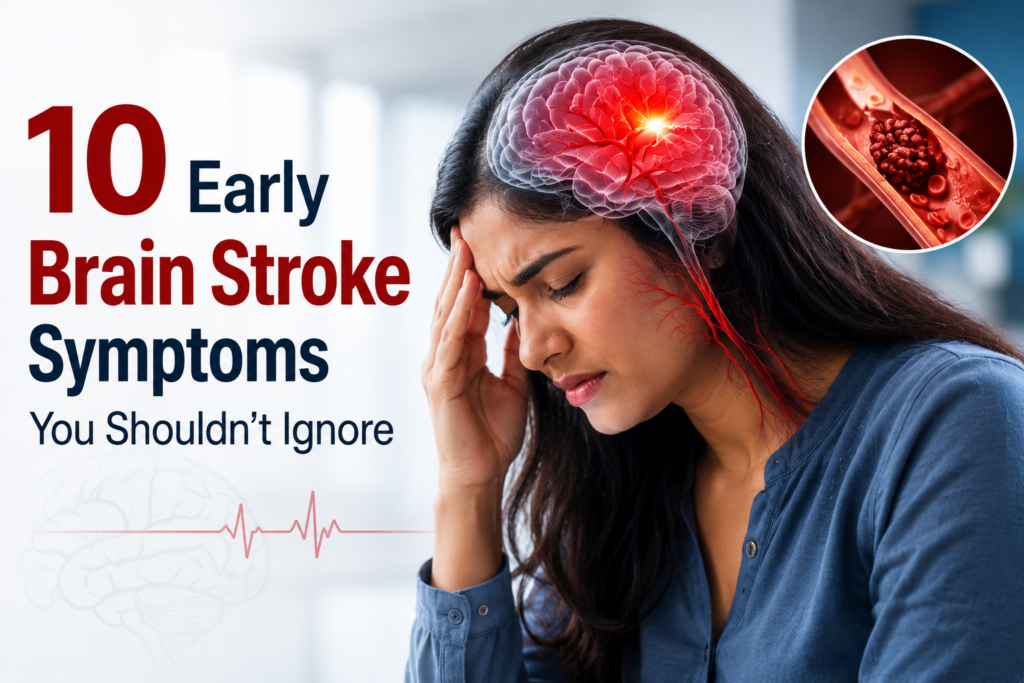 early brain stroke symptoms